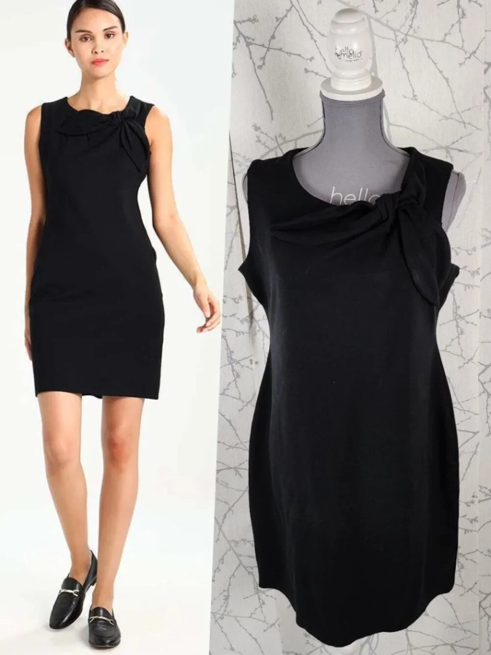 ponte knit dress banana republic | Dresses | Banana Republic Black Bow Neck Sheath SUPERGRUPPO_RTW